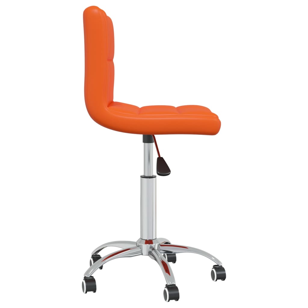 Bürostuhl Drehbar Orange Kunstleder