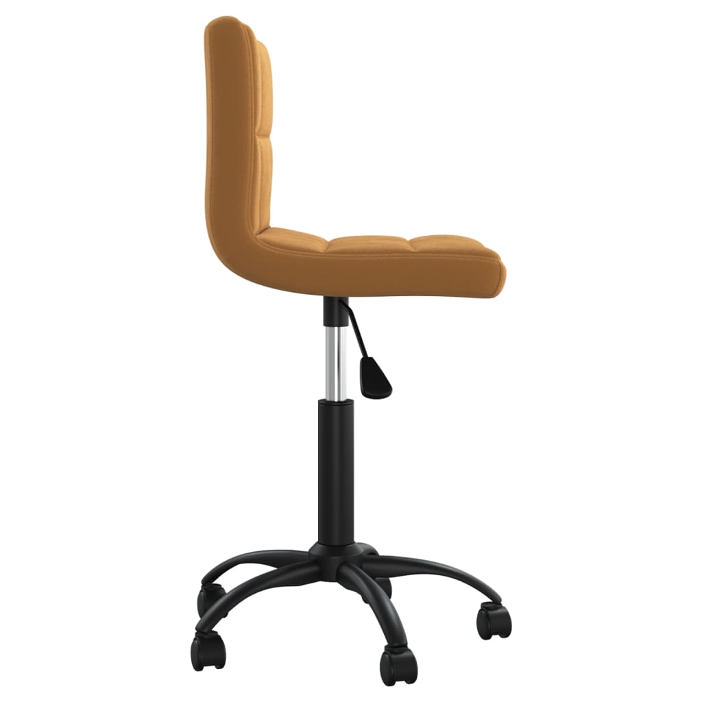 Office Chair Swivel Brown Velvet