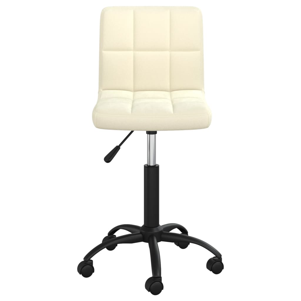 Office Chair Swivel Cream Velvet