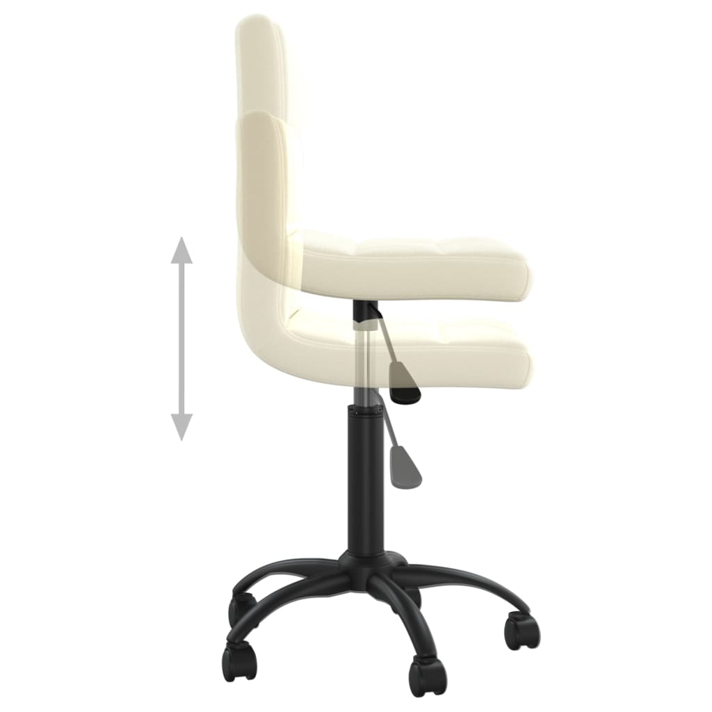 Office Chair Swivel Cream Velvet