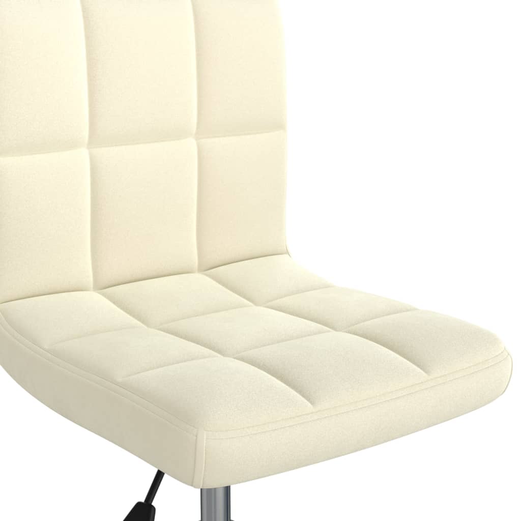 Office Chair Swivel Cream Velvet