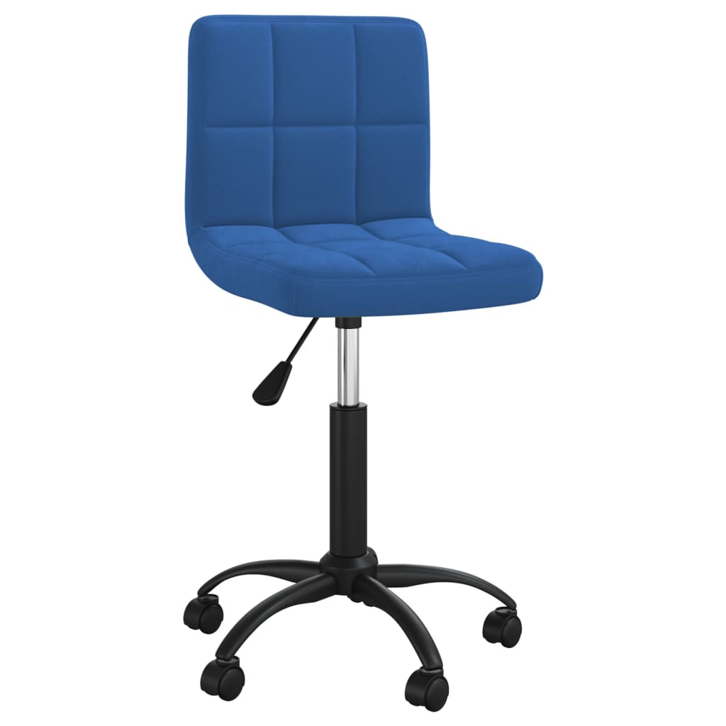 Office Chair Swivel Blue Velvet
