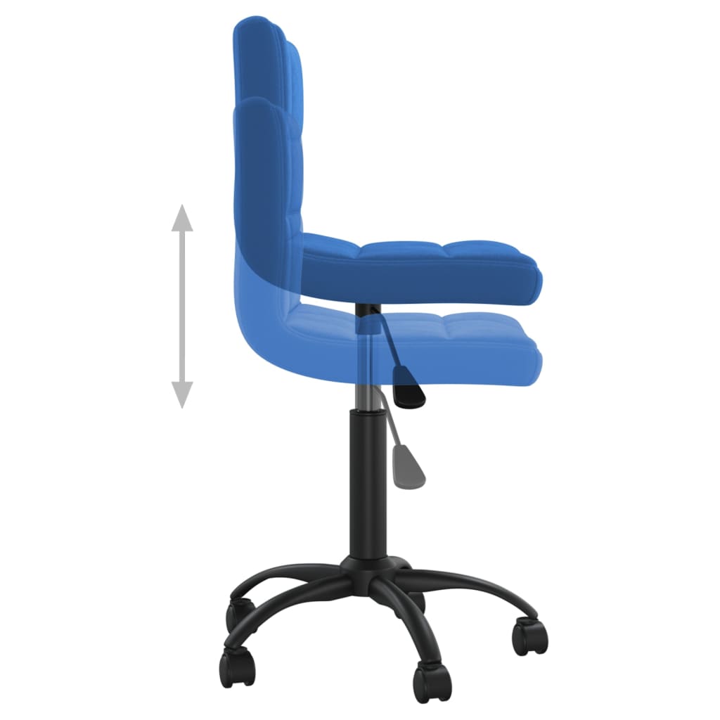 Office Chair Swivel Blue Velvet