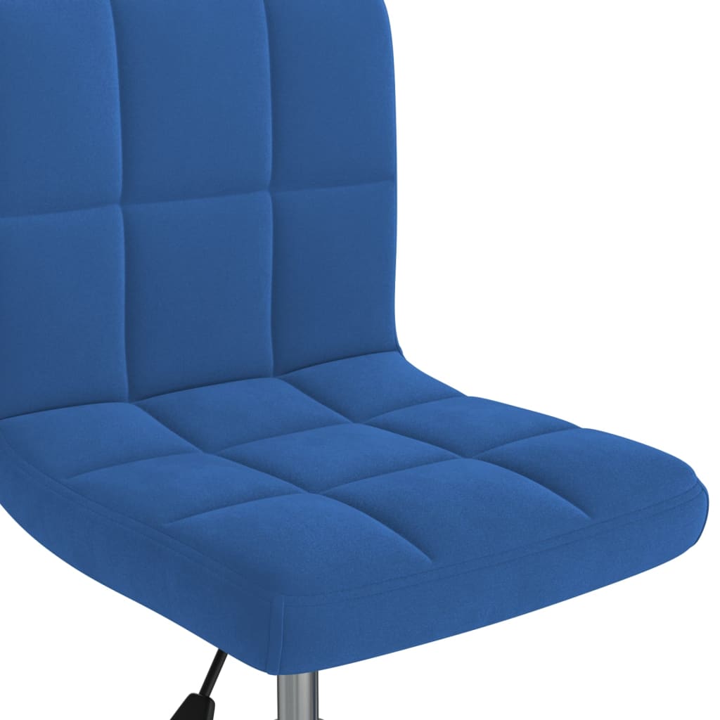 Office Chair Swivel Blue Velvet