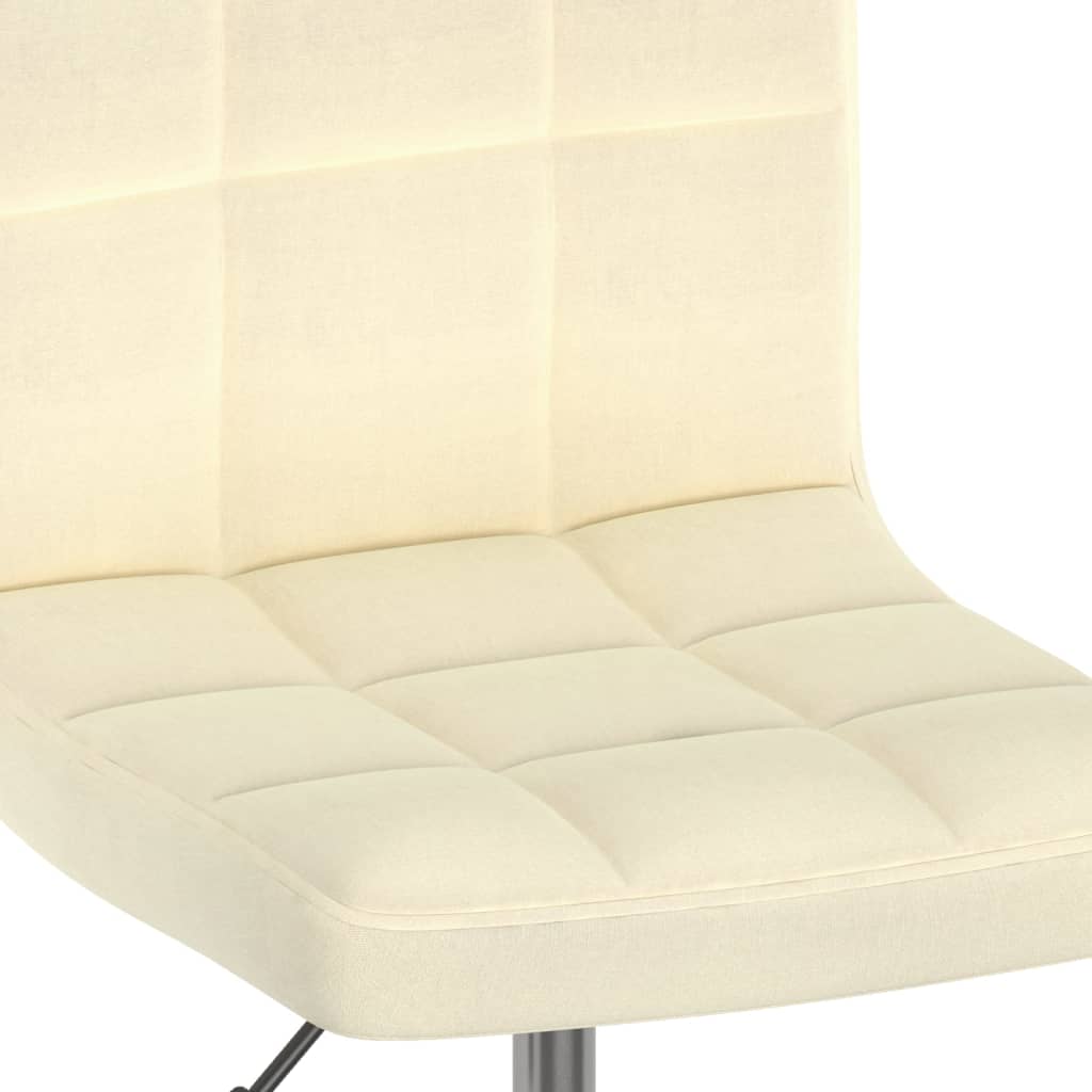 Bürostuhl Drehbar Creme Stoff