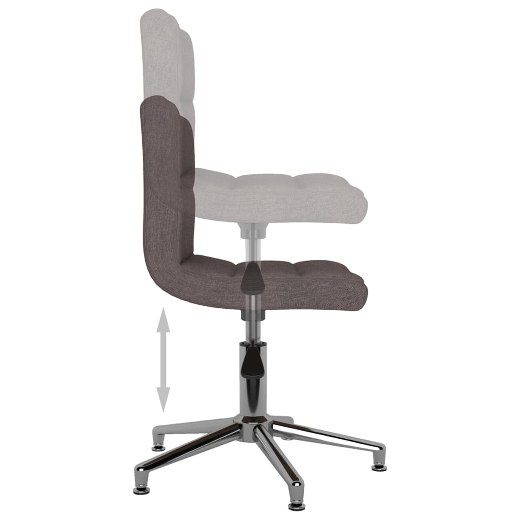 Bürostuhl Drehbar Taupe Stoff