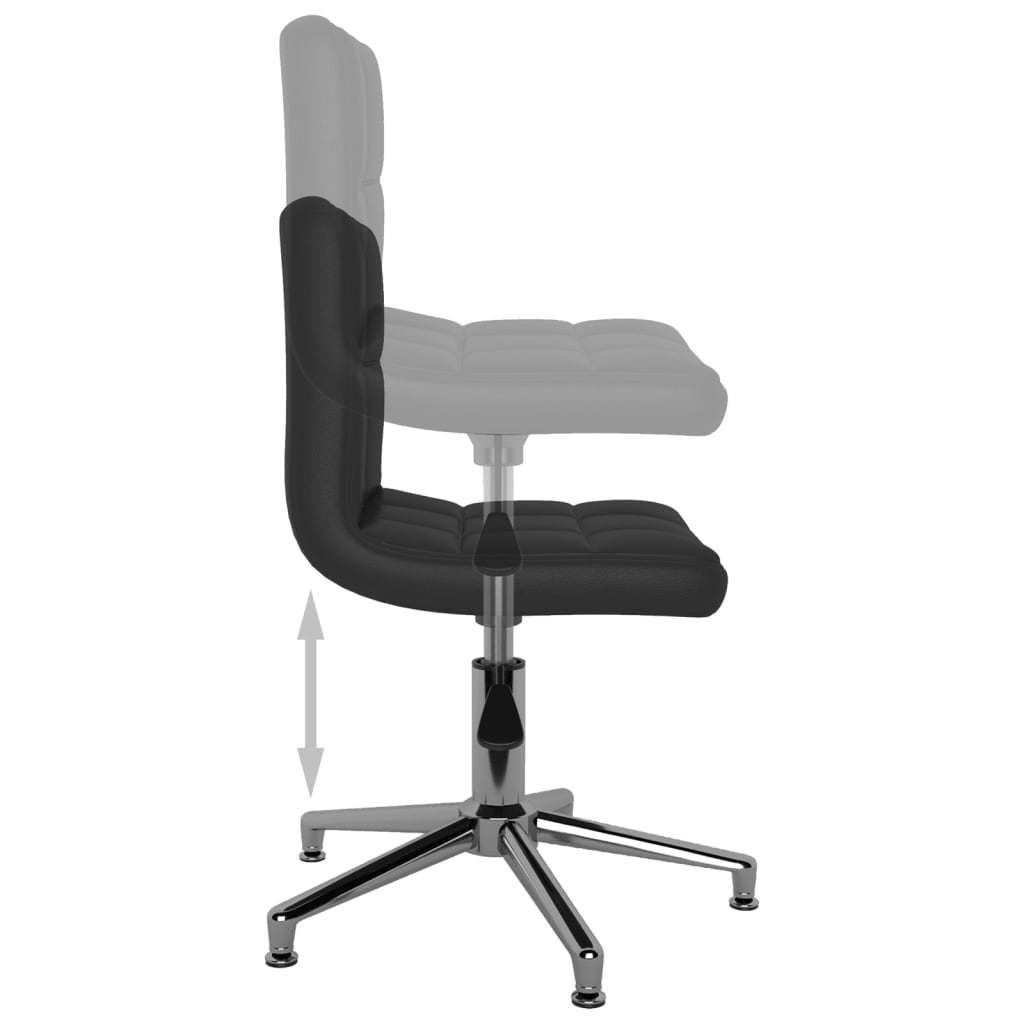 Bürostuhl Drehbar Schwarz Kunstleder