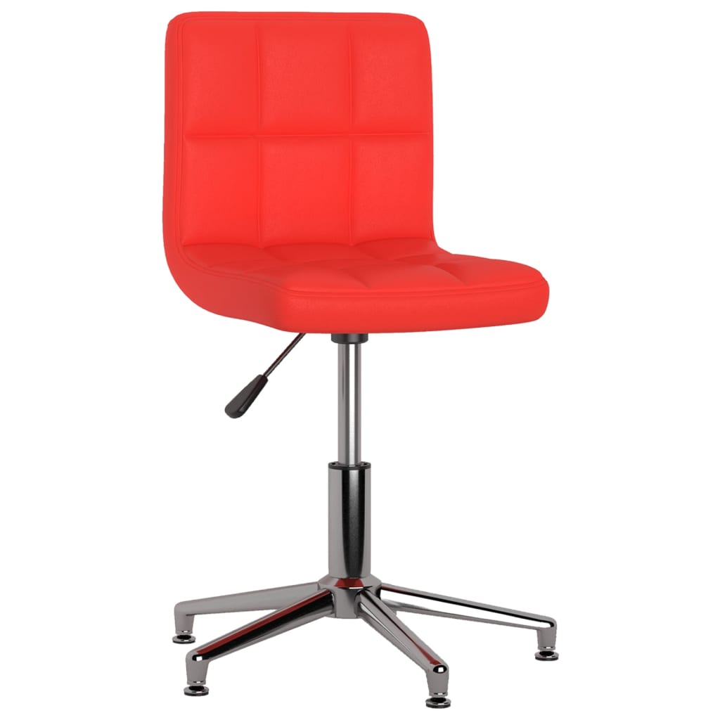 Bürostuhl Drehbar Rot Kunstleder