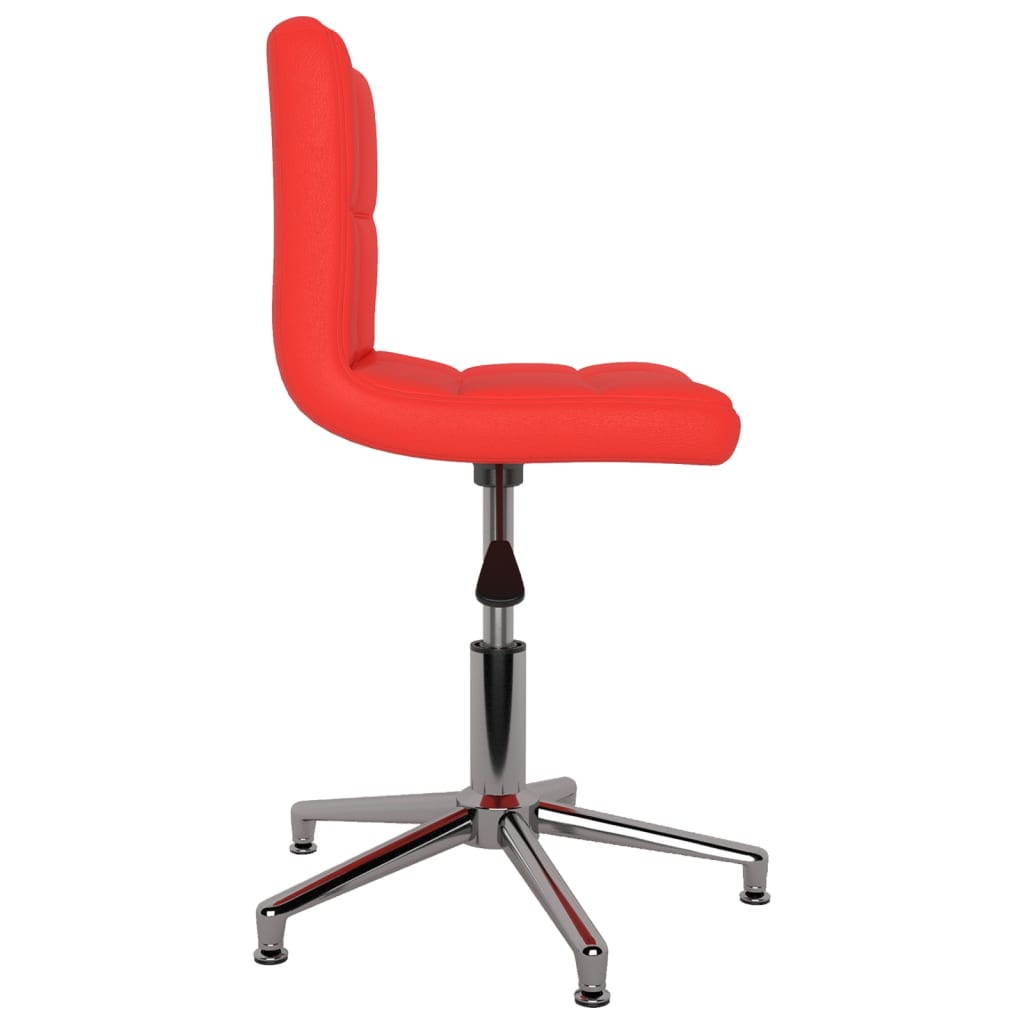 Bürostuhl Drehbar Rot Kunstleder
