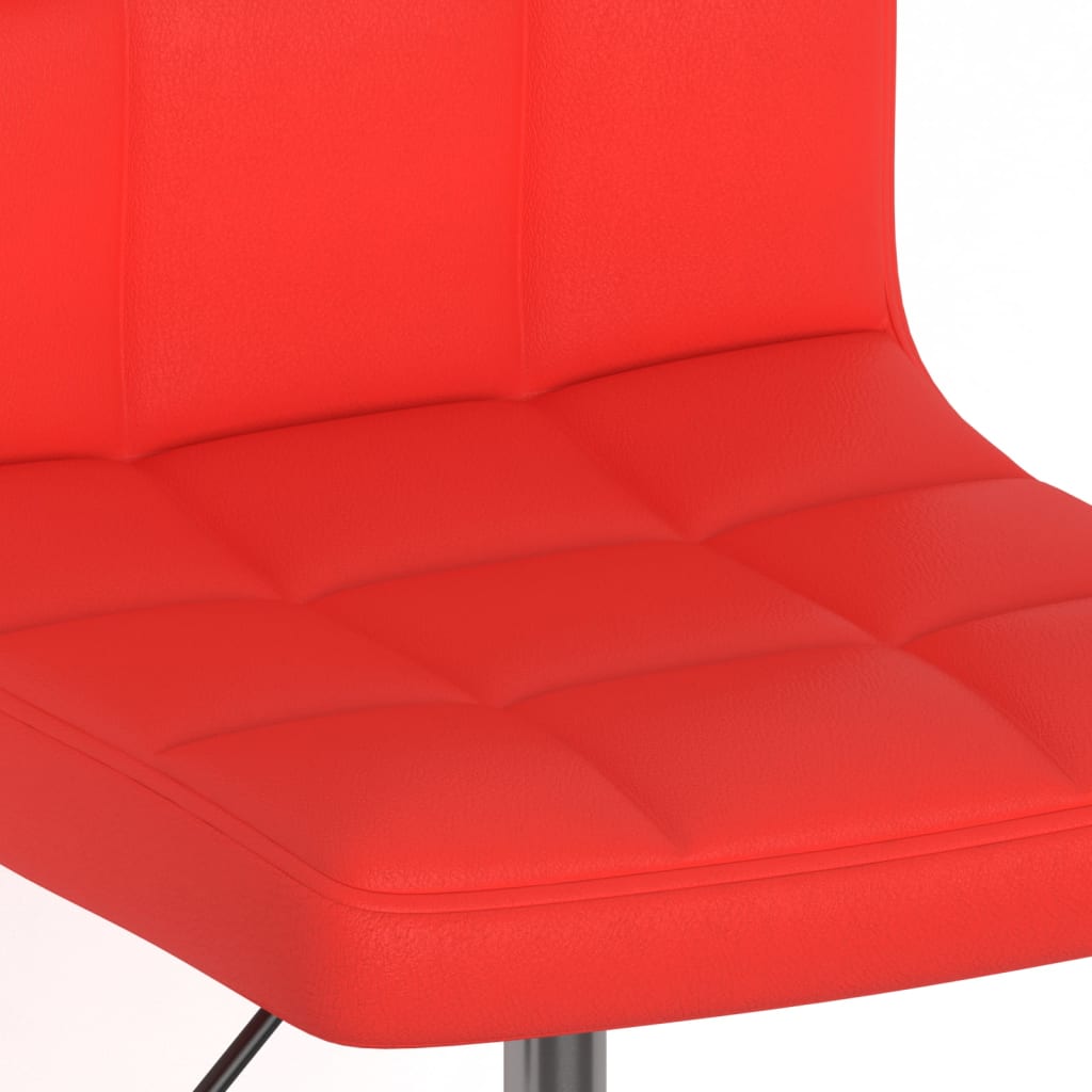 Bürostuhl Drehbar Rot Kunstleder