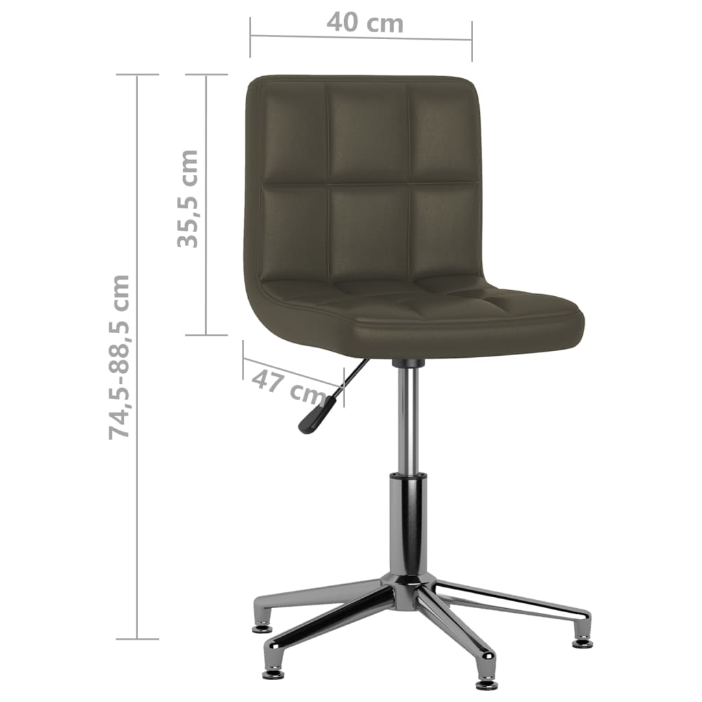 Bürostuhl Drehbar Braun Kunstleder