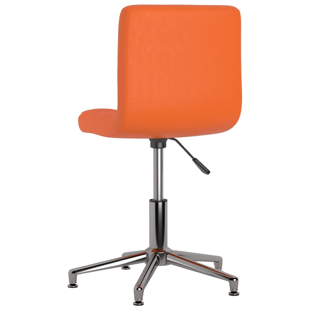 Bürostuhl Drehbar Orange Kunstleder