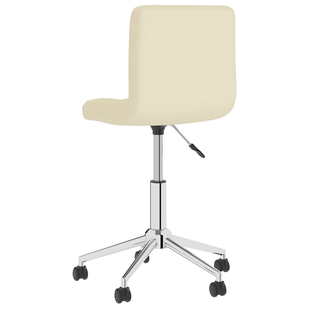 Bürostuhl Drehbar Creme Stoff