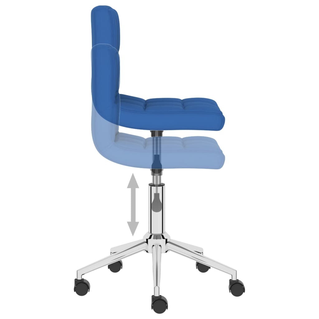 Bürostuhl Drehbar Blau Stoff
