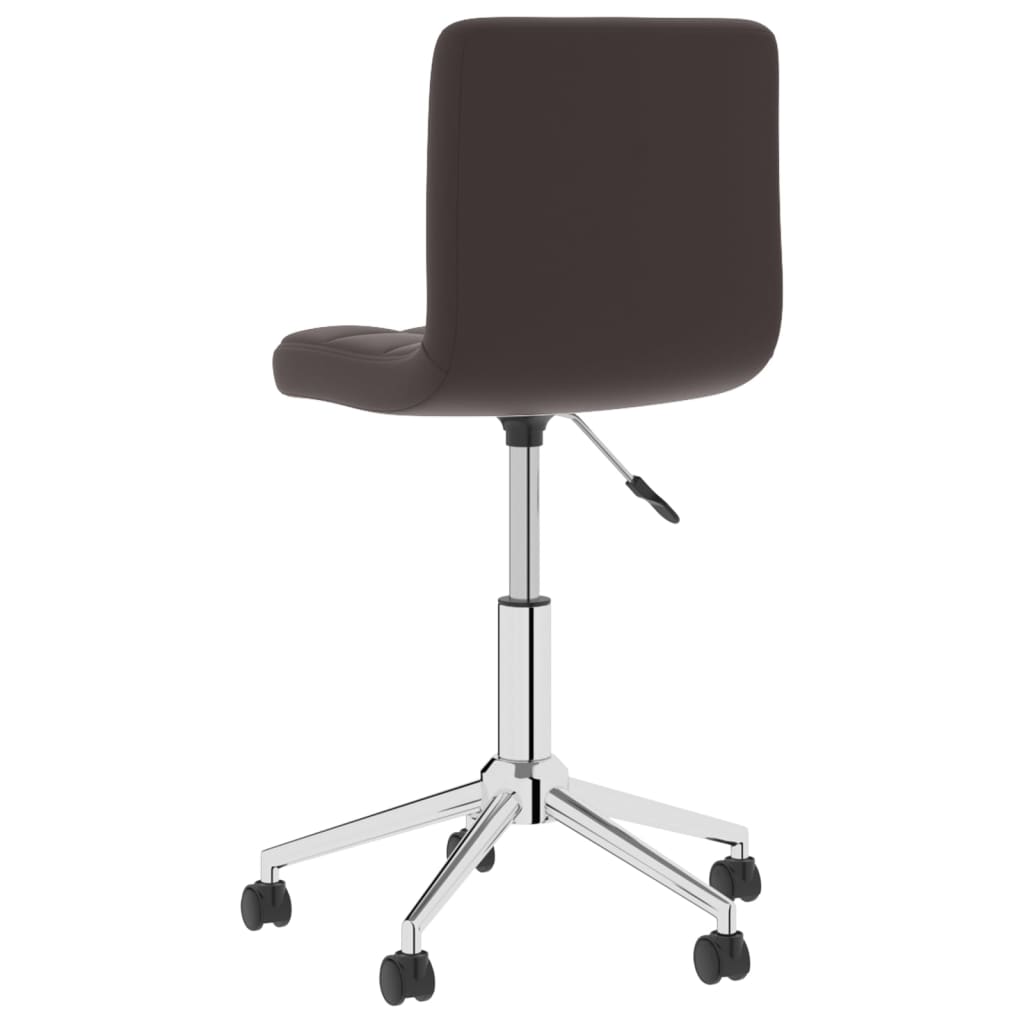 Bürostuhl Drehbar Braun Kunstleder