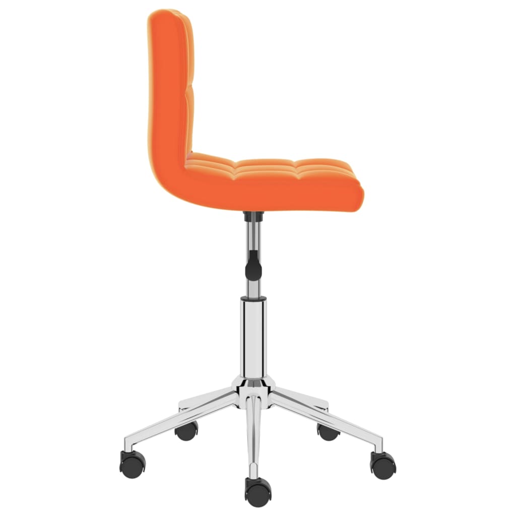 Bürostuhl Drehbar Orange Kunstleder