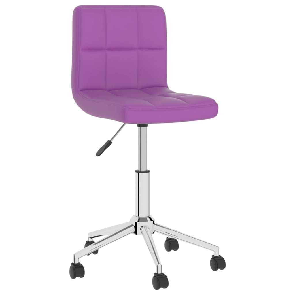 Bürostuhl Drehbar Lila Kunstleder