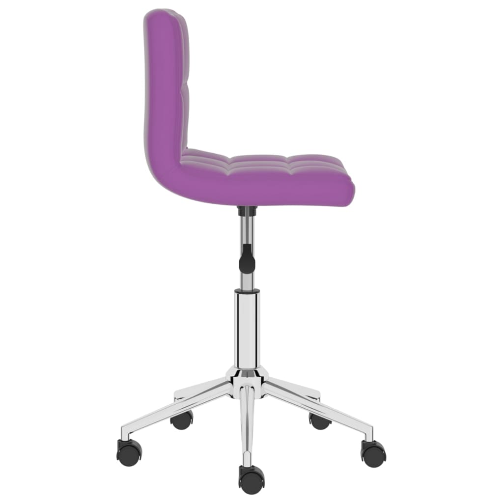 Bürostuhl Drehbar Lila Kunstleder