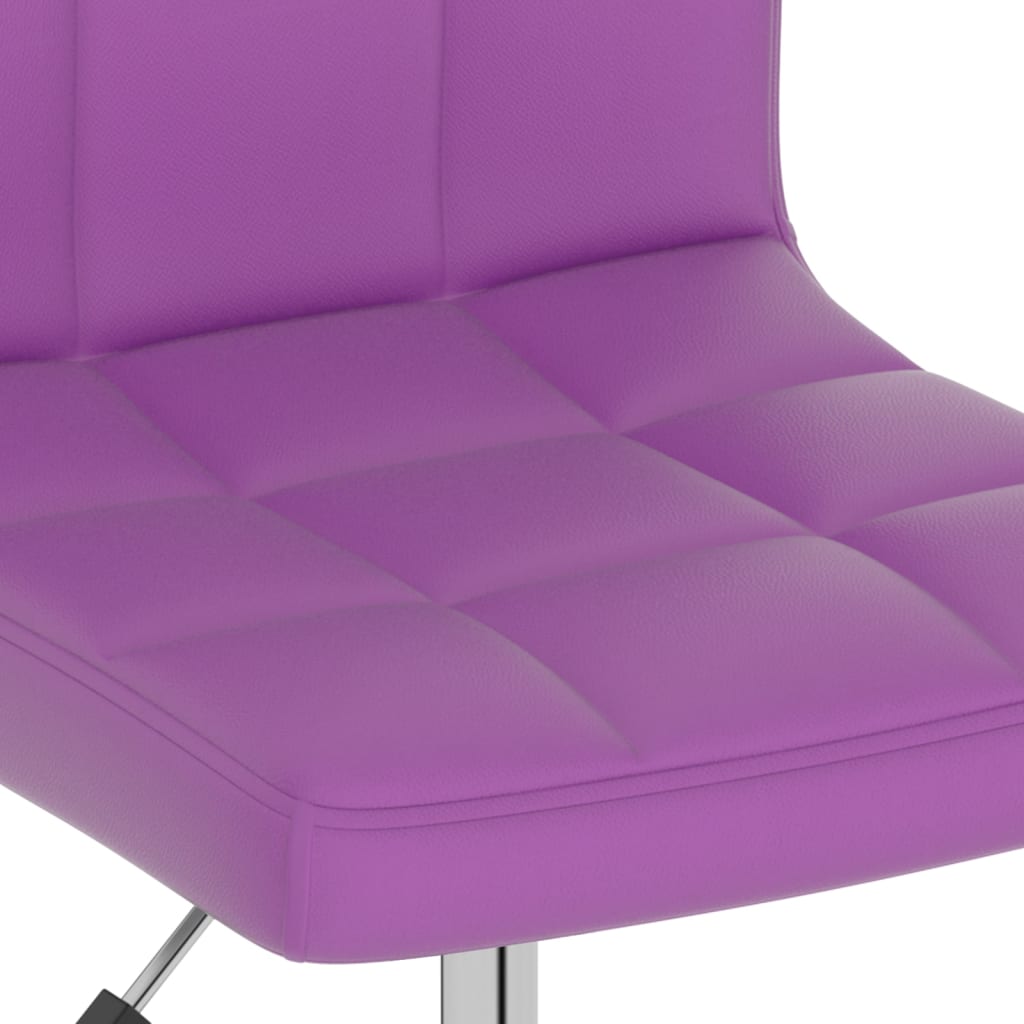 Bürostuhl Drehbar Lila Kunstleder
