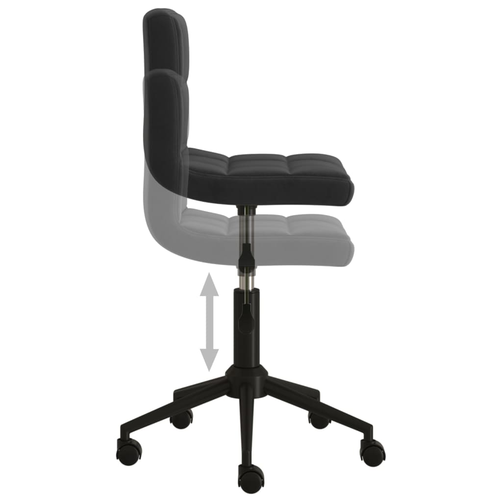 Bürostuhl Drehbar Schwarz Samt