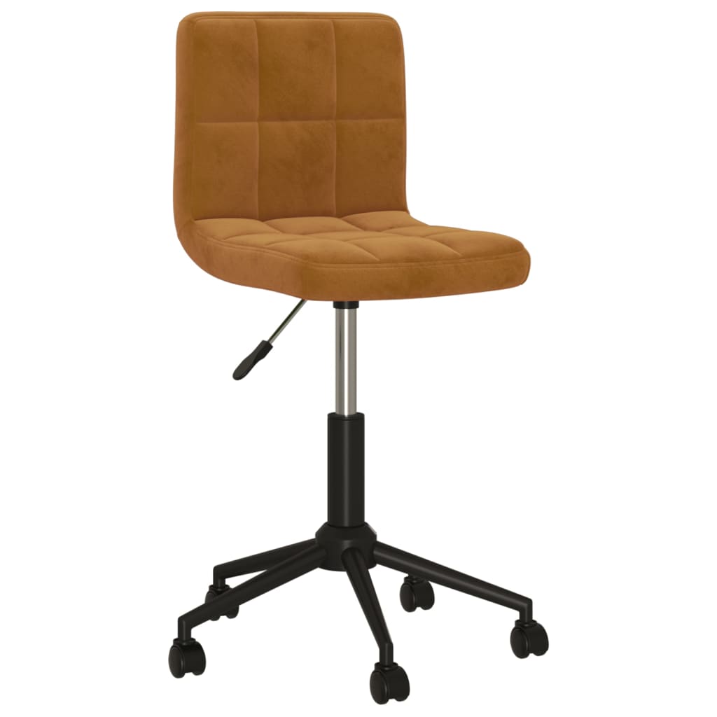 Bürostuhl Drehbar Braun Samt