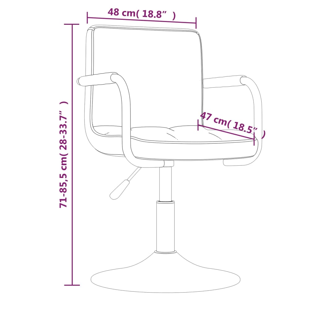 Dining Chairs 2 pcs. Swivel Light Grey Velvet