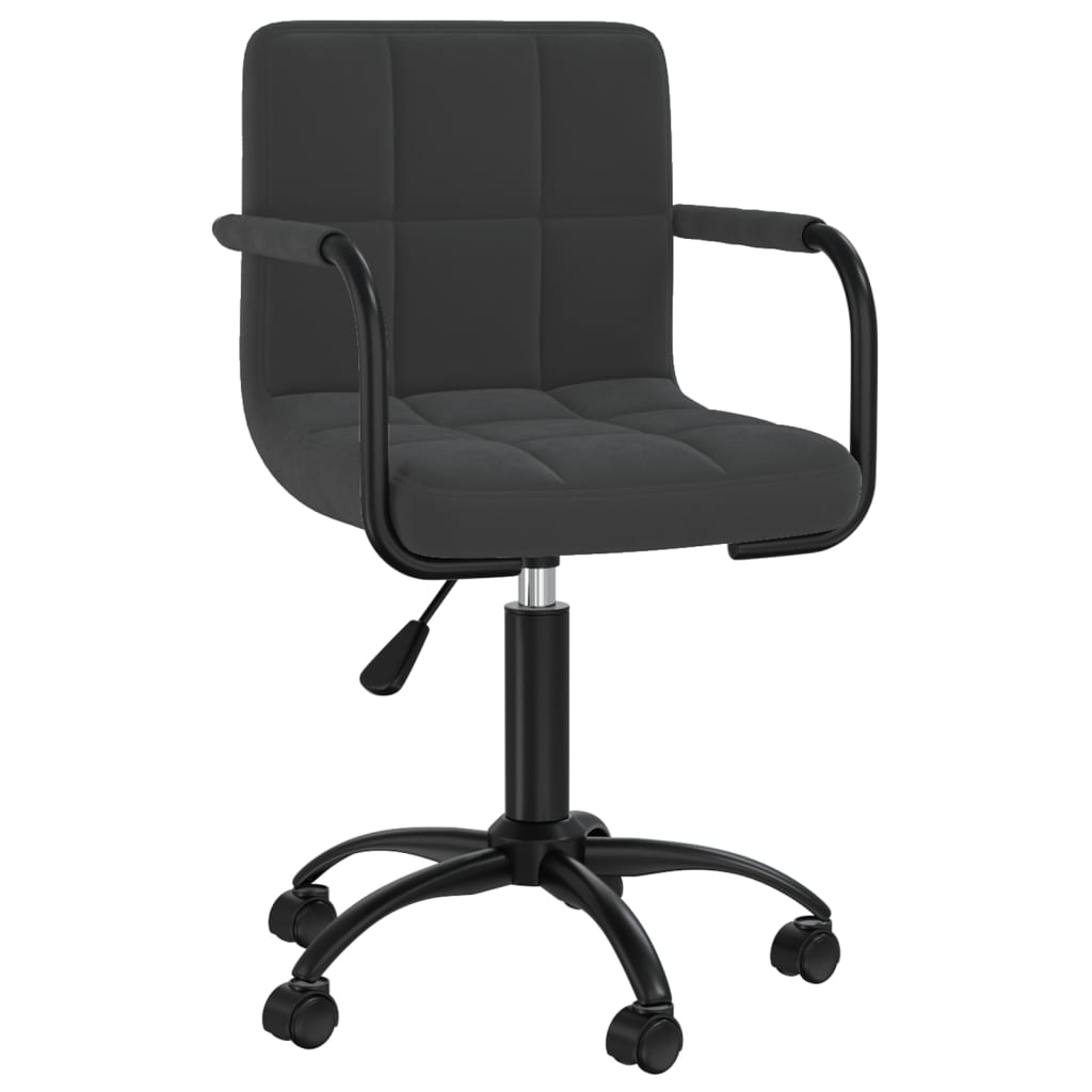 Bürostuhl Drehbar Schwarz Samt