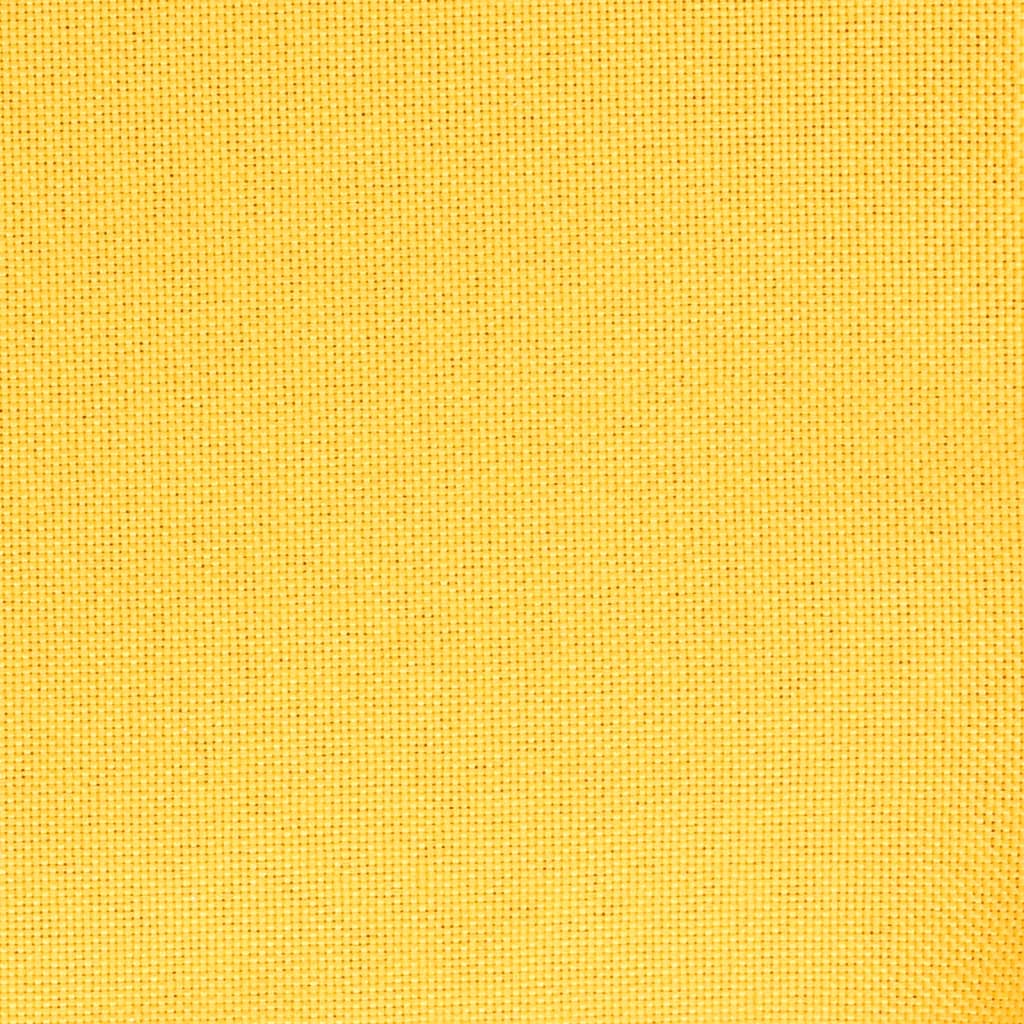 Chaise de bureau pivotante en tissu jaune moutarde