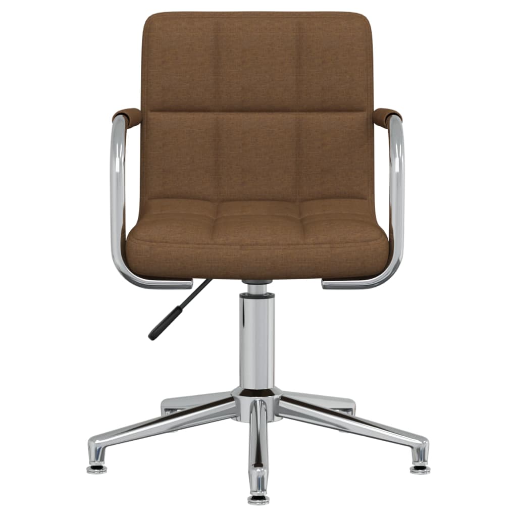 Drehbare Esszimmerstühle 2 Stk. Braun Stoff
