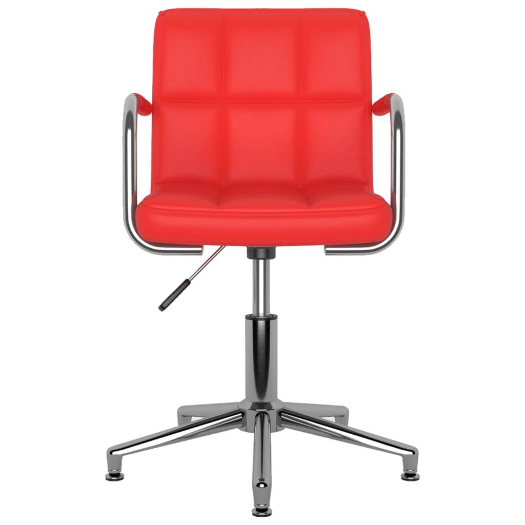 Bürostuhl Drehbar Rot Kunstleder