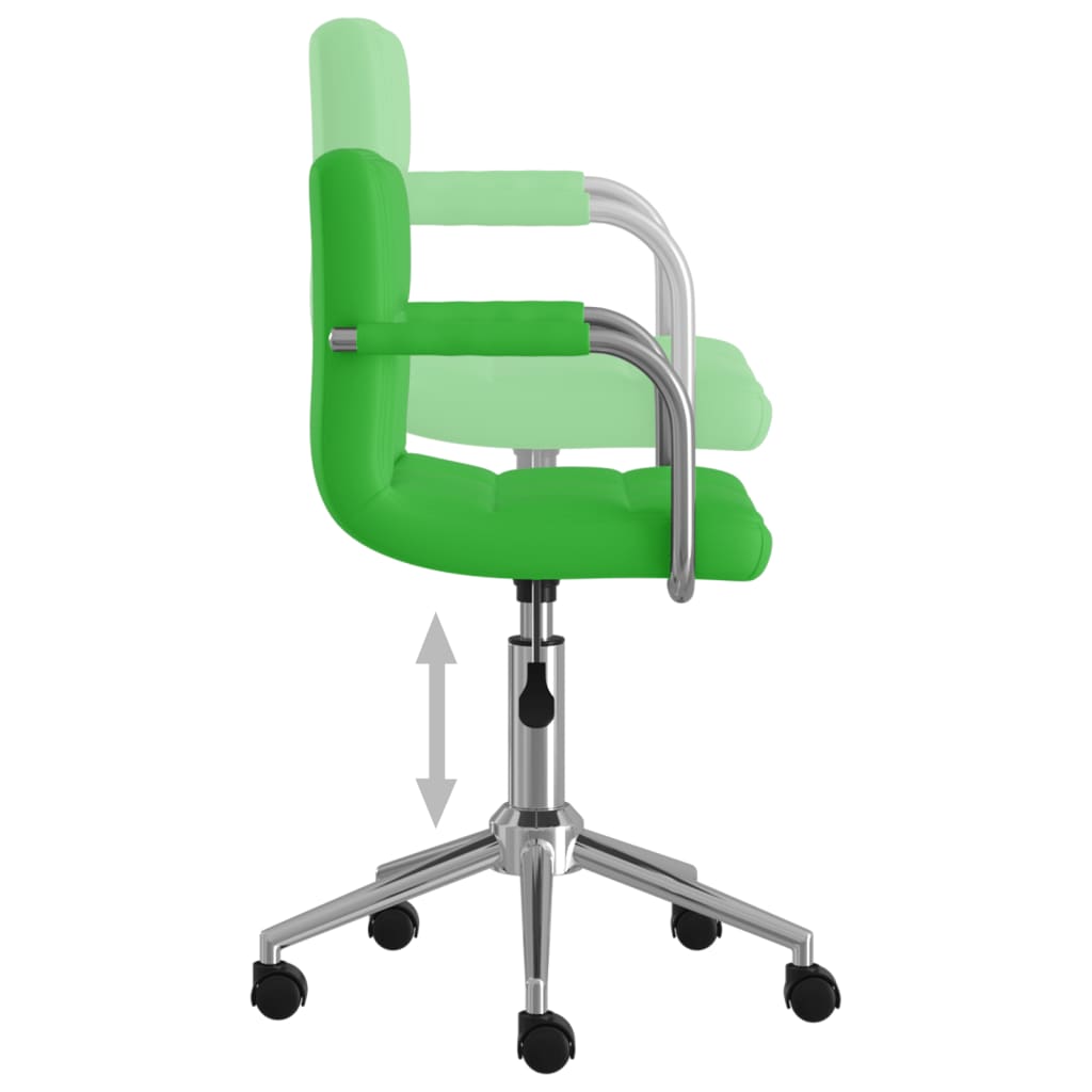 Bürostuhl Drehbar Grün Kunstleder