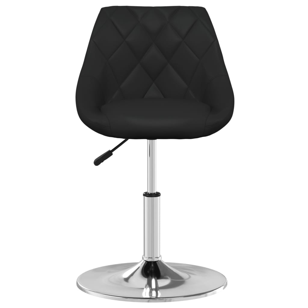 Dining Chairs 2 pcs. Black Faux Leather