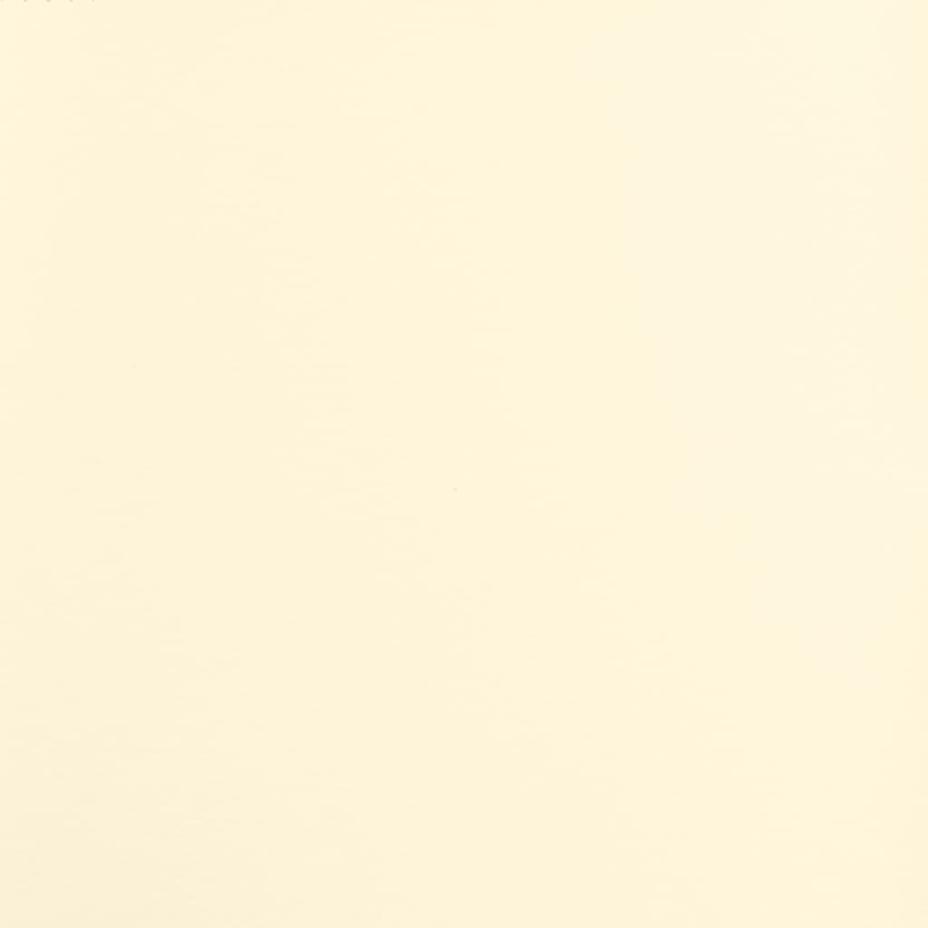 Drehbarer Bürostuhl Kunstleder Creme und Weiß