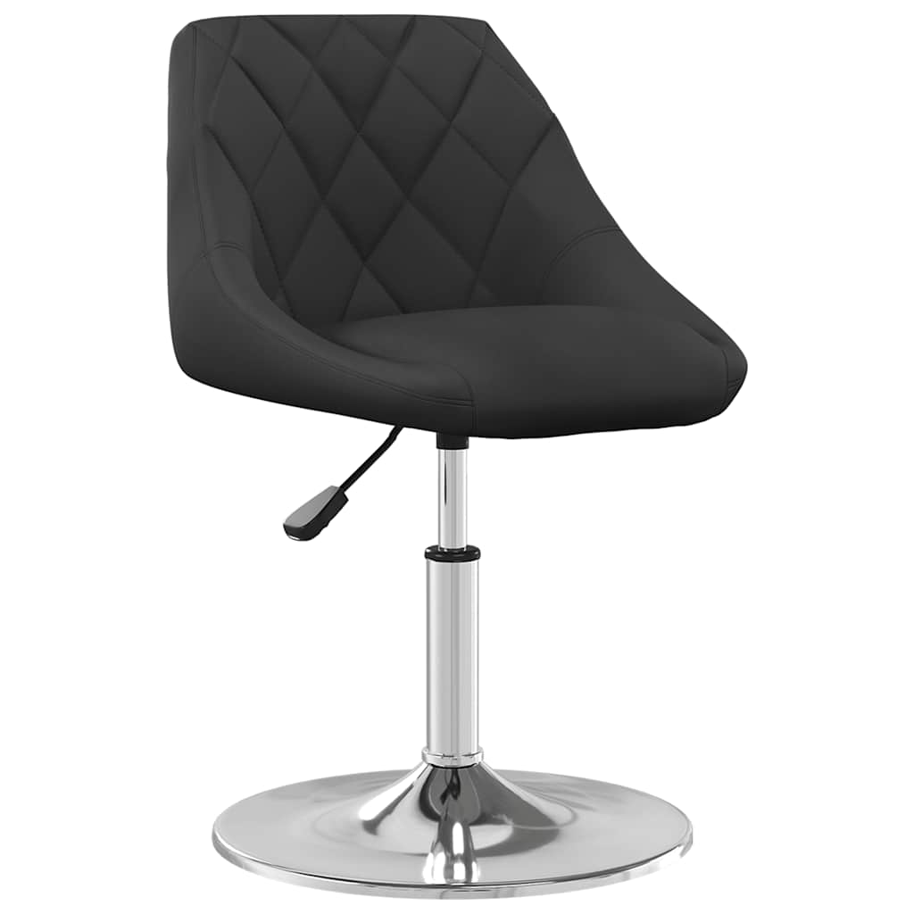 Dining Chairs 2 pcs. Swivel Black Velvet