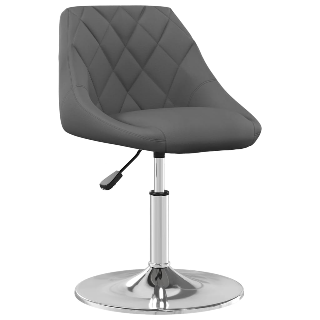 Dining Chairs 2 pcs. Swivel Dark Grey Velvet