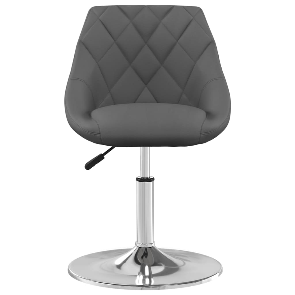 Dining Chairs 2 pcs. Swivel Dark Grey Velvet