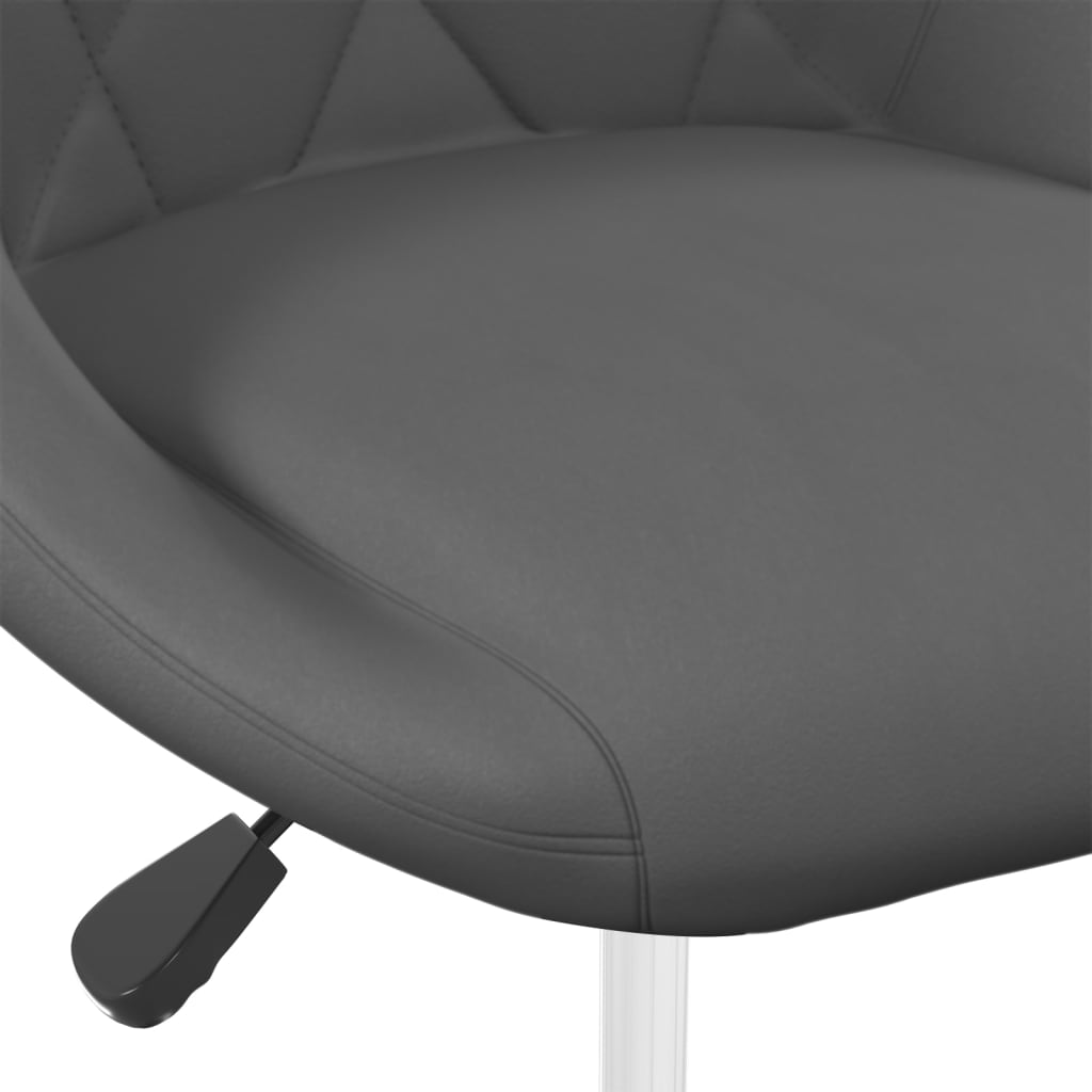 Dining Chairs 2 pcs. Swivel Dark Grey Velvet