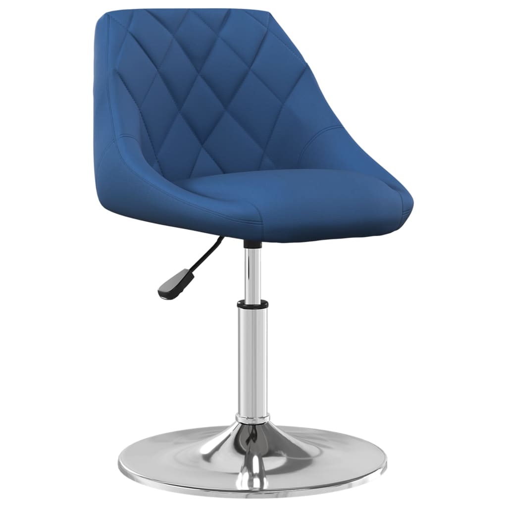 Dining Chairs 2 pcs. Swivel Blue Velvet