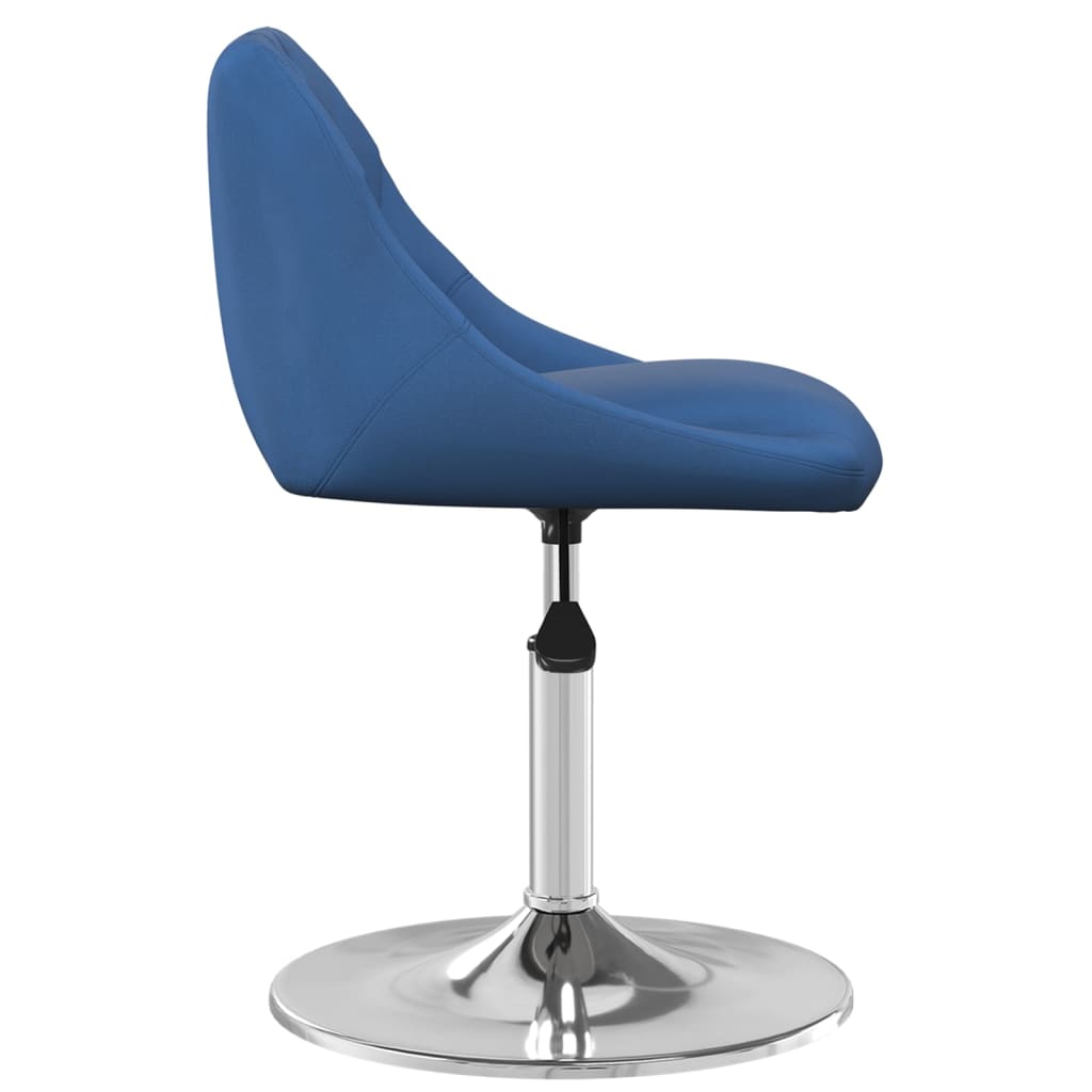 Dining Chairs 2 pcs. Swivel Blue Velvet