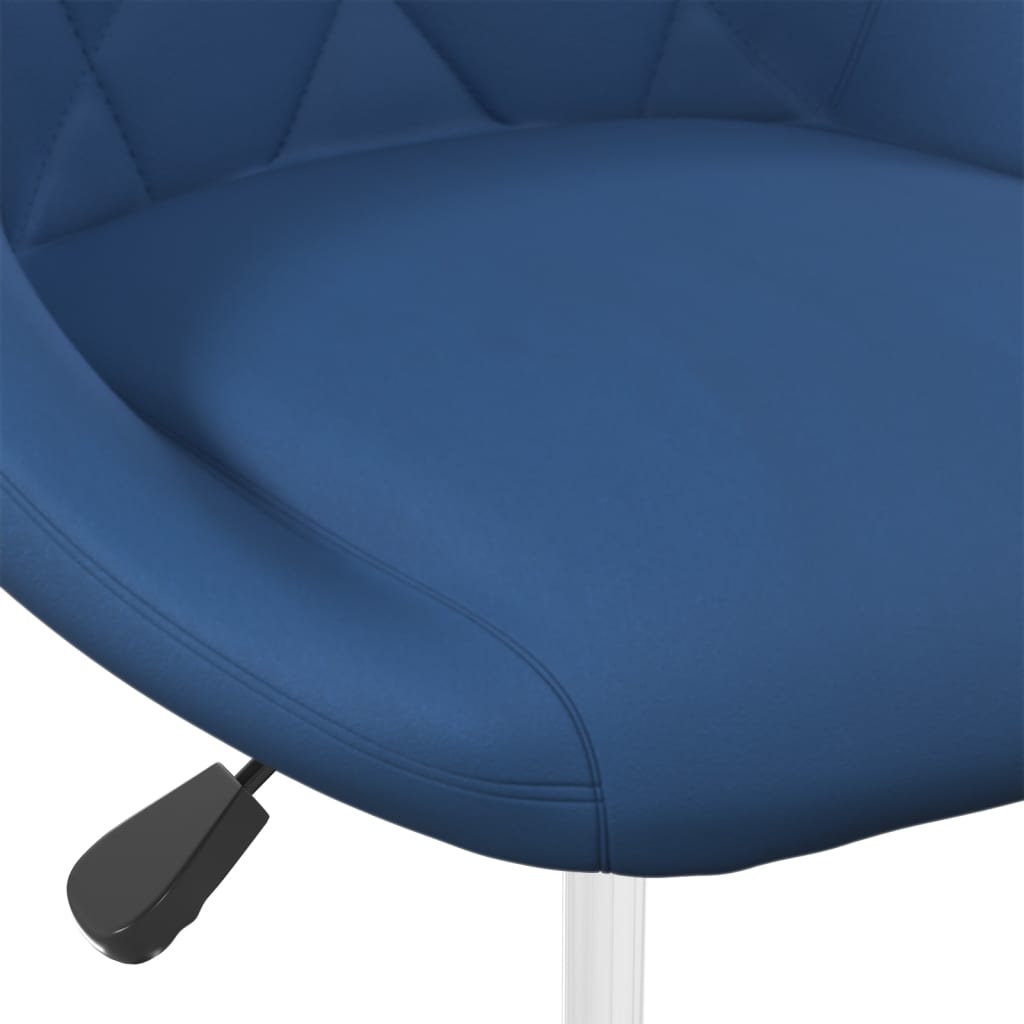 Dining Chairs 2 pcs. Swivel Blue Velvet