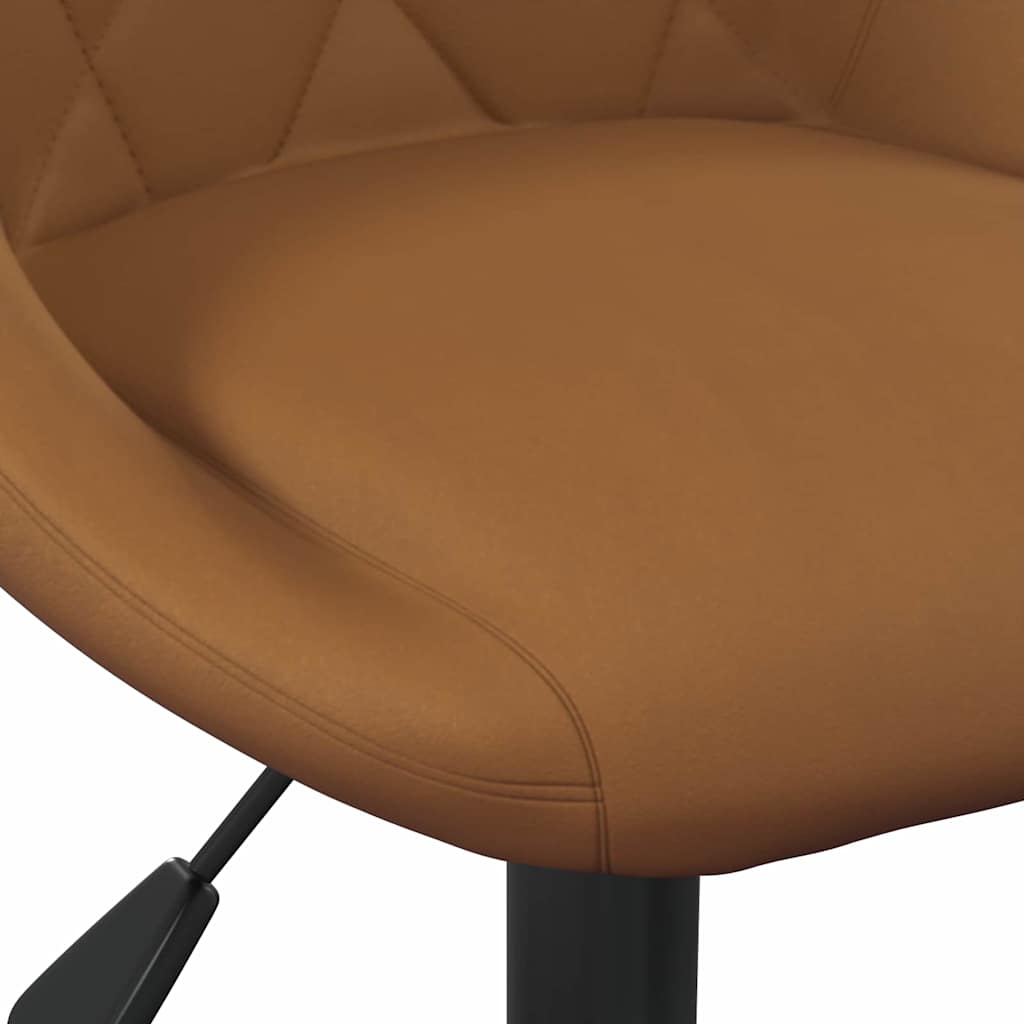 Drehbare Esszimmerstühle 2 pcs Braun 46 x 44 x 77,5 cm