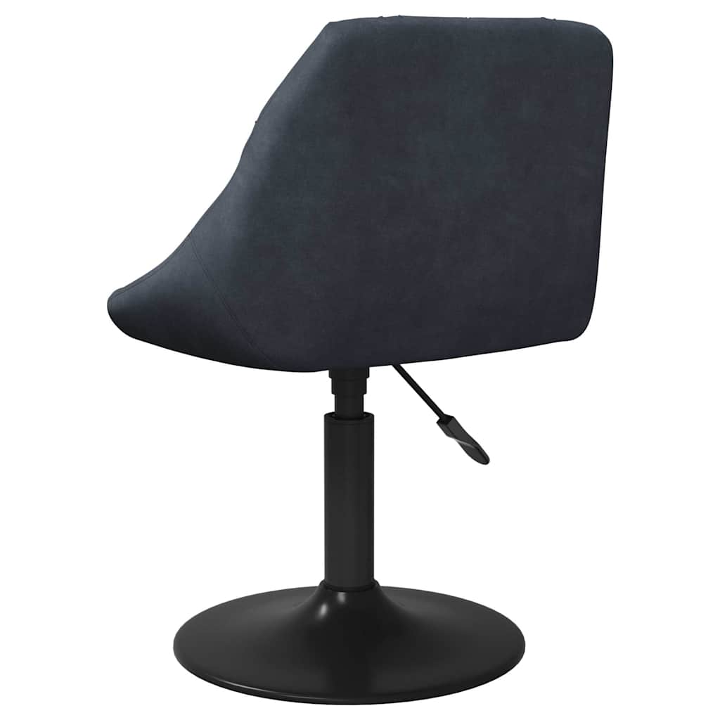 Dining Chairs 2 pcs. Swivel Dark Grey Velvet