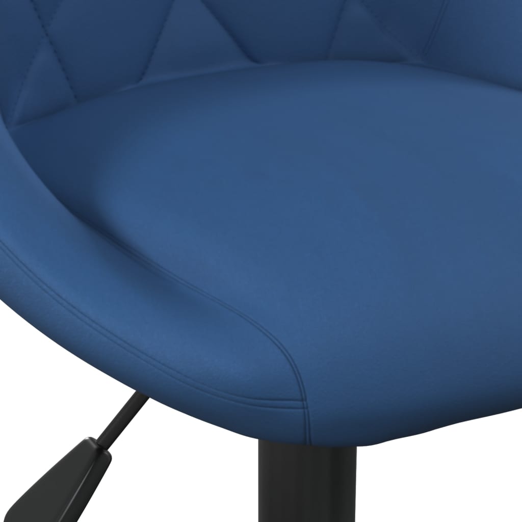 Dining Chairs 2 pcs. Swivel Blue Velvet