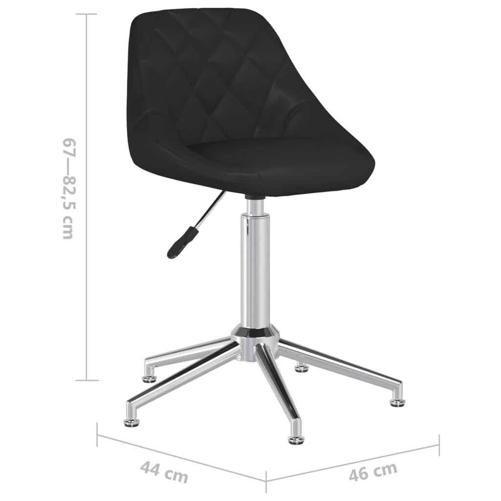 Bürostuhl Drehbar Schwarz Kunstleder