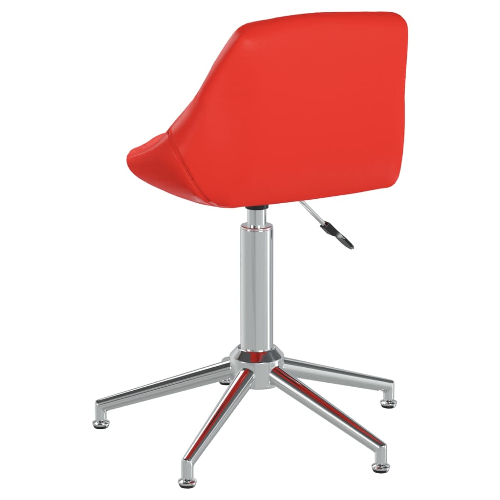 Bürostuhl Drehbar Rot Kunstleder