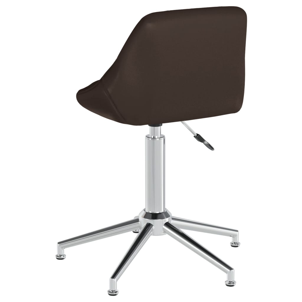 Bürostuhl Drehbar Braun Kunstleder