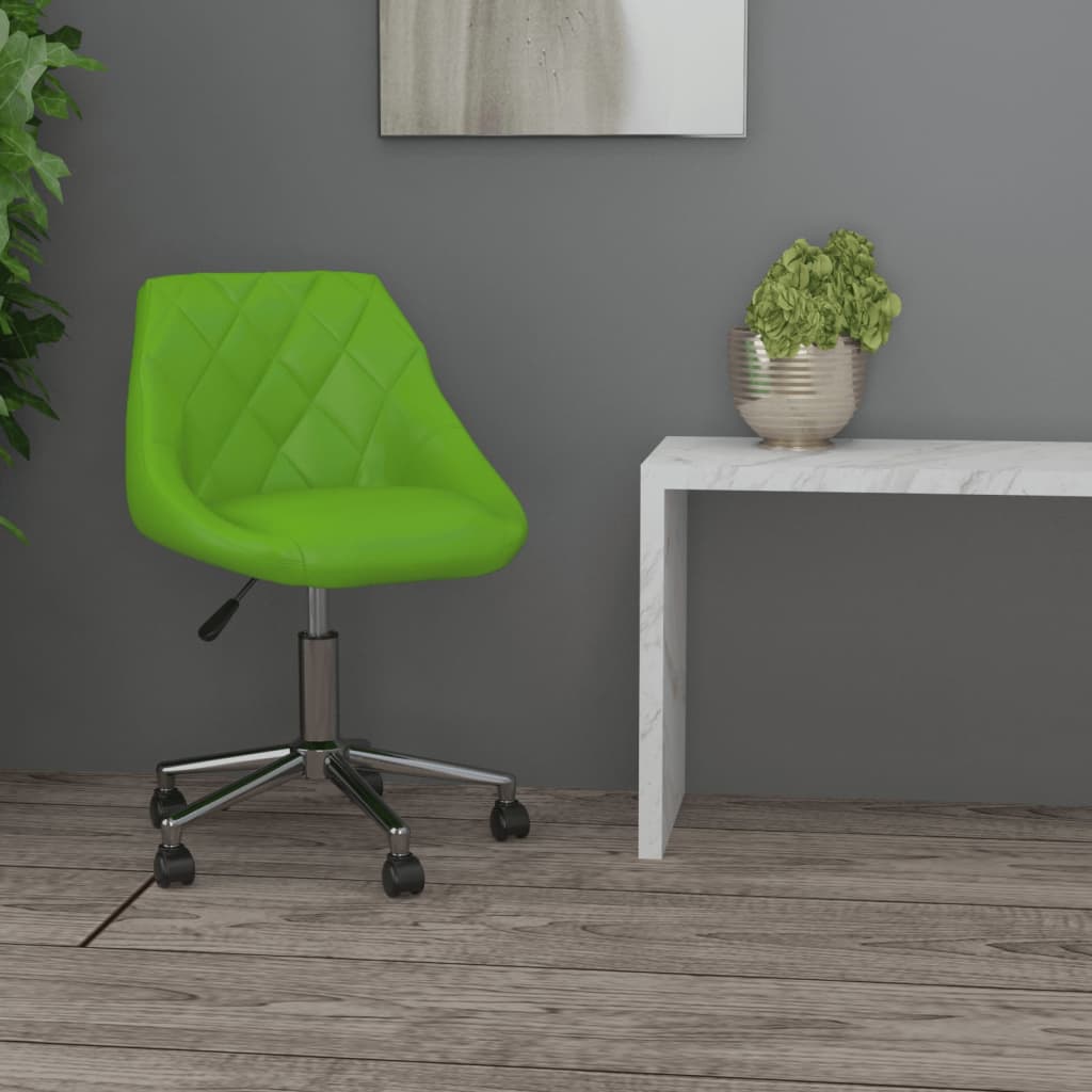 Bürostuhl Drehbar Grün Kunstleder