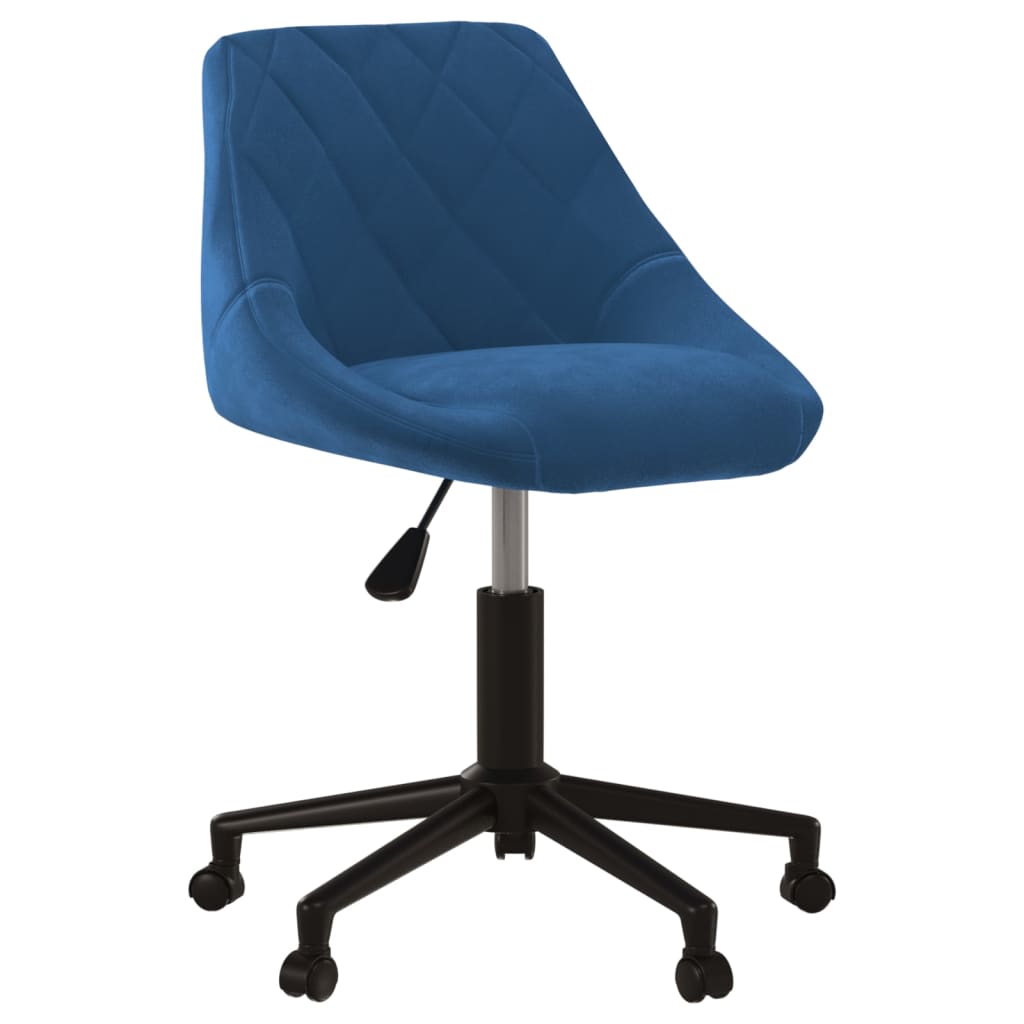 Office Chair Swivel Blue Velvet