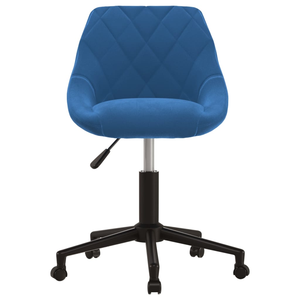Office Chair Swivel Blue Velvet