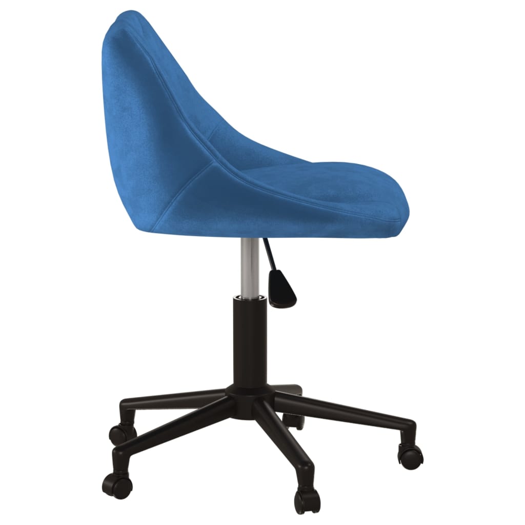 Office Chair Swivel Blue Velvet